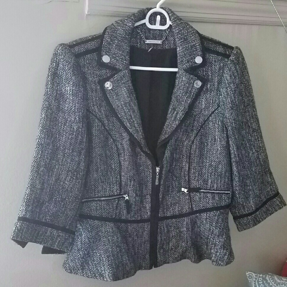 White House Black Market tweed jacket